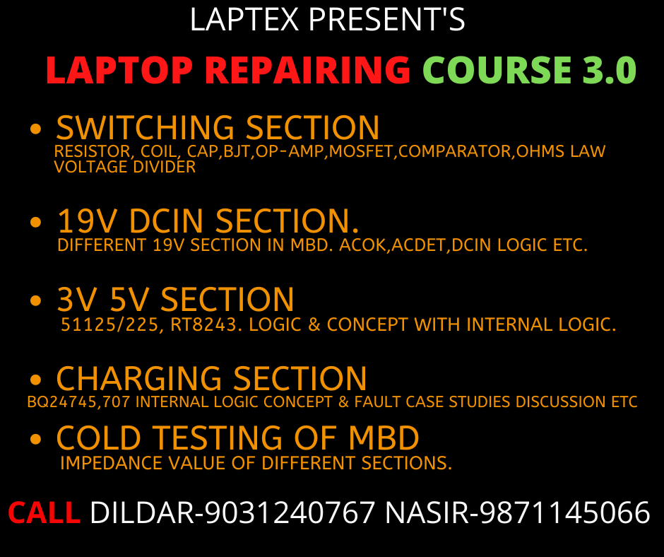 Laptop chiplevel repairing course 1